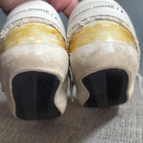 Golden Goose Superstar Sneakers Fringe Cream Blue Star EU37/ US sz6